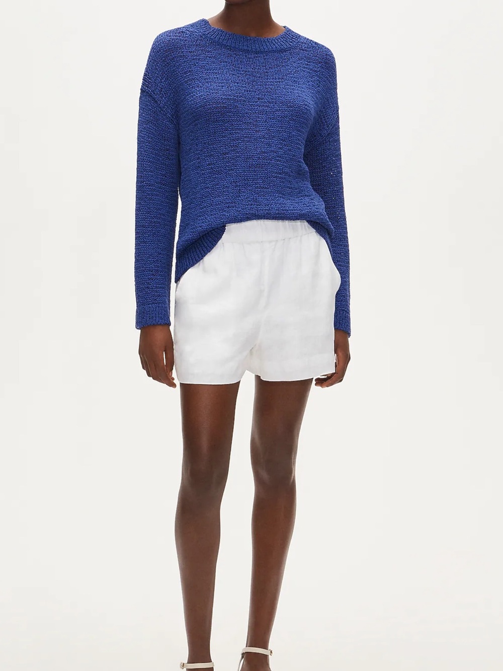 J.Crew Tropez Short in Linen White